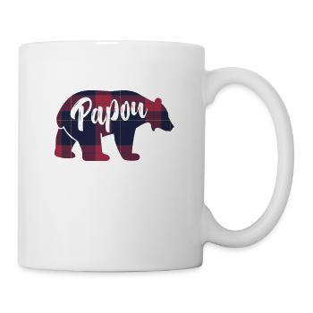 Papou Ours Idée Cadeau Assortis Pour La Famille - Mug blanc - blanc - Droite