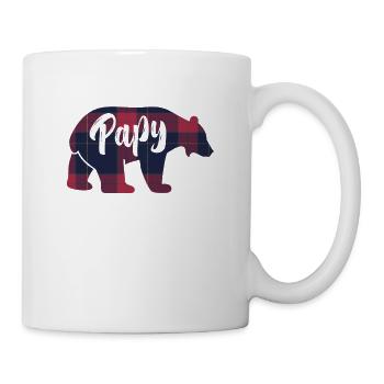 Papy Ours Idée Cadeau Assortis Pour La Famille - Mug blanc - blanc - Droite