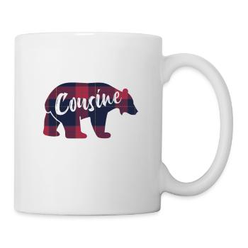 Cousine Ours Idée Cadeau Assortis Pour La Famille - Mug blanc - blanc - Droite