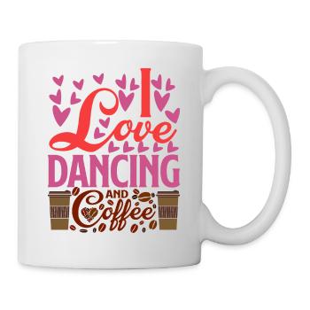 I Love Dancing And Coffee 2 - Mug - white - Right
