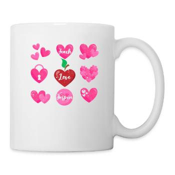 Teach Love Inspire Valentine's Day Teaching Lover - Mug - white - Right