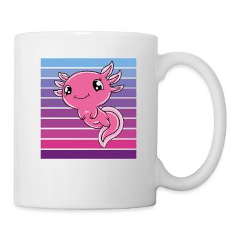 Axolotl mignon Axolotl drôle - Mug blanc - blanc - Droite