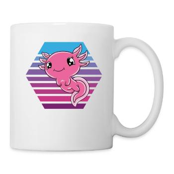 Axolotl mignon Axolotl drôle - Mug blanc - blanc - Droite