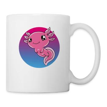 Axolotl mignon Axolotl drôle - Mug blanc - blanc - Droite