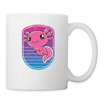 Axolotl mignon Axolotl drôle - Mug blanc - blanc - Droite