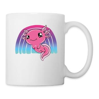 Axolotl mignon Axolotl drôle - Mug blanc - blanc - Droite
