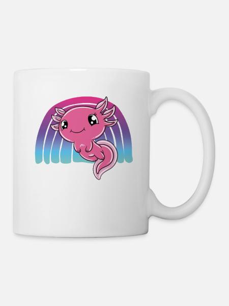 Axolotl mignon Axolotl drôle - Mug blanc - blanc