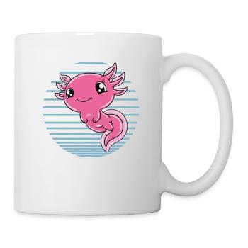 Axolotl mignon Axolotl drôle - Mug blanc - blanc - Droite