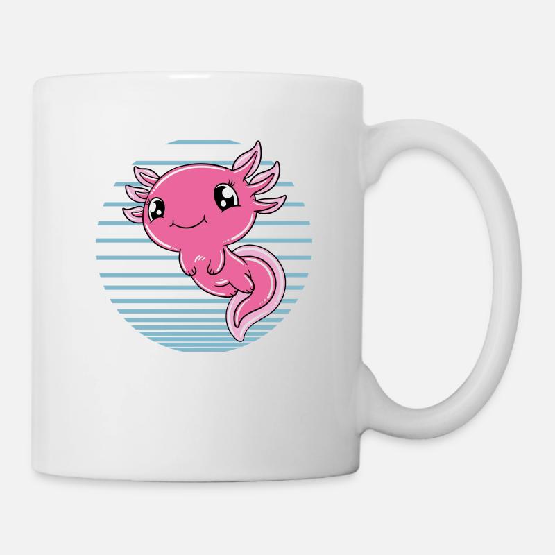 Süßes Axolotl Lustiges Axolotl - Tasse - Weiß