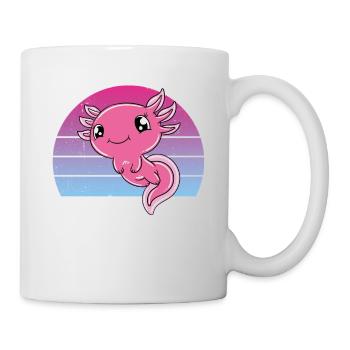 Axolotl mignon Axolotl drôle - Mug blanc - blanc - Droite