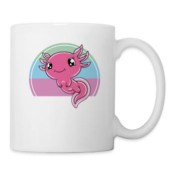 Axolotl mignon Axolotl drôle - Mug blanc - blanc - Droite