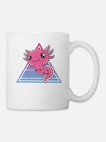 Süßes Axolotl Lustiges Axolotl - Tasse - Weiß