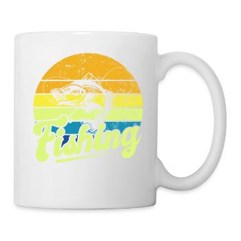 Fishing, Angler, Fisherman Fishing and Pike Fishing - Mug - white - Right