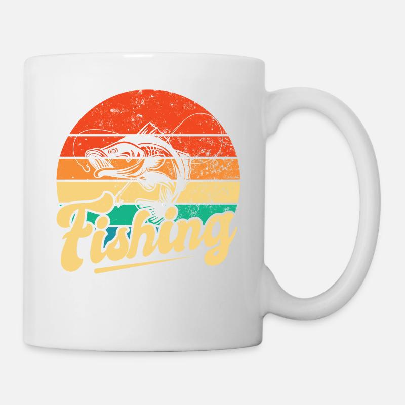 Pêche, pêcheur, pêcheur et pêche au brochet - Mug blanc - blanc