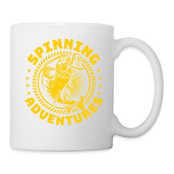 Fishing, Angler, Fisherman Fishing and Pike Fishing - Mug - white - Right