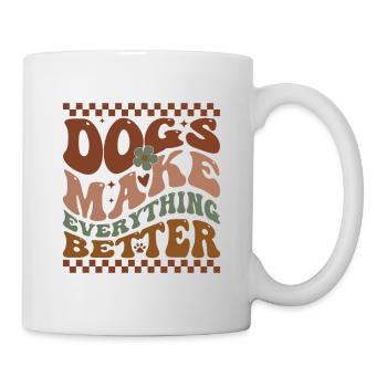 Dogs Make Everything Better - Mug - white - Right