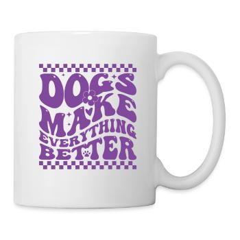 Dogs Make Everything Better - Mug - white - Right