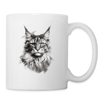 Maine Coon chat chat amant de chat cadeau Coony - Mug blanc - blanc - Droite