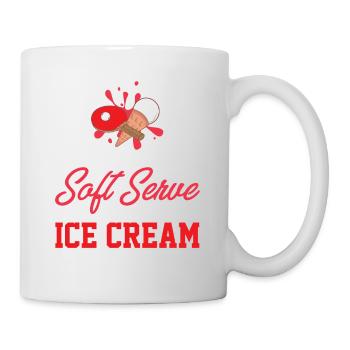 Si vous voulez une portion molle, allez chercher de la crème glacée drôle - Mug blanc - blanc - Droite
