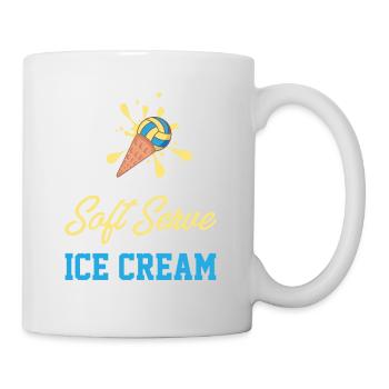 Funny Volleyball If You Want A Soft Serve Go Get - Tasse - Weiß - Rechts
