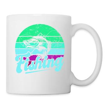 Fishing, Angler, Fisherman Fishing and Pike Fishing - Mug - white - Right