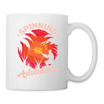 Fishing, Angler, Fisherman Fishing and Pike Fishing - Mug - white - Right