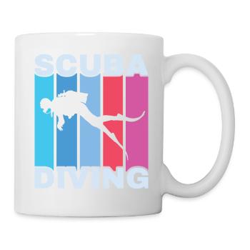 Scuba Diving, Scuba Diving, Holiday Sea Diver - Mug - white - Right