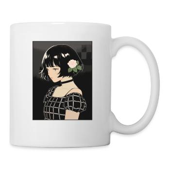 Dessin animé Manga Anime Fille japonaise - Mug blanc - blanc - Droite