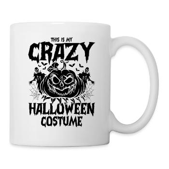 C’est mon costume d’Halloween fou - citrouille drôle - Mug blanc - blanc - Droite