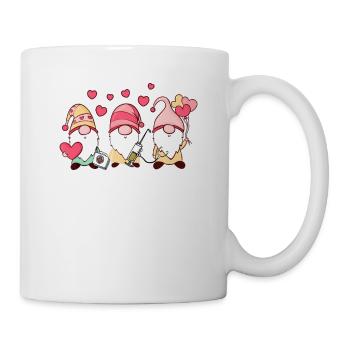 Funny Valentine's Day Dwarf Love Gnome - Mug - white - Right