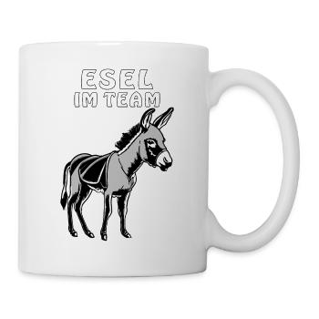 ESEL IM TEAM - Tasse - Weiß - Rechts