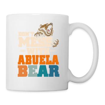 Ne plaisantez pas avec l’ours Abuela - Mug blanc - blanc - Droite