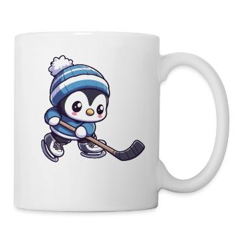 Ice Hockey Penguin: Speed on icy - Mug - white - Right