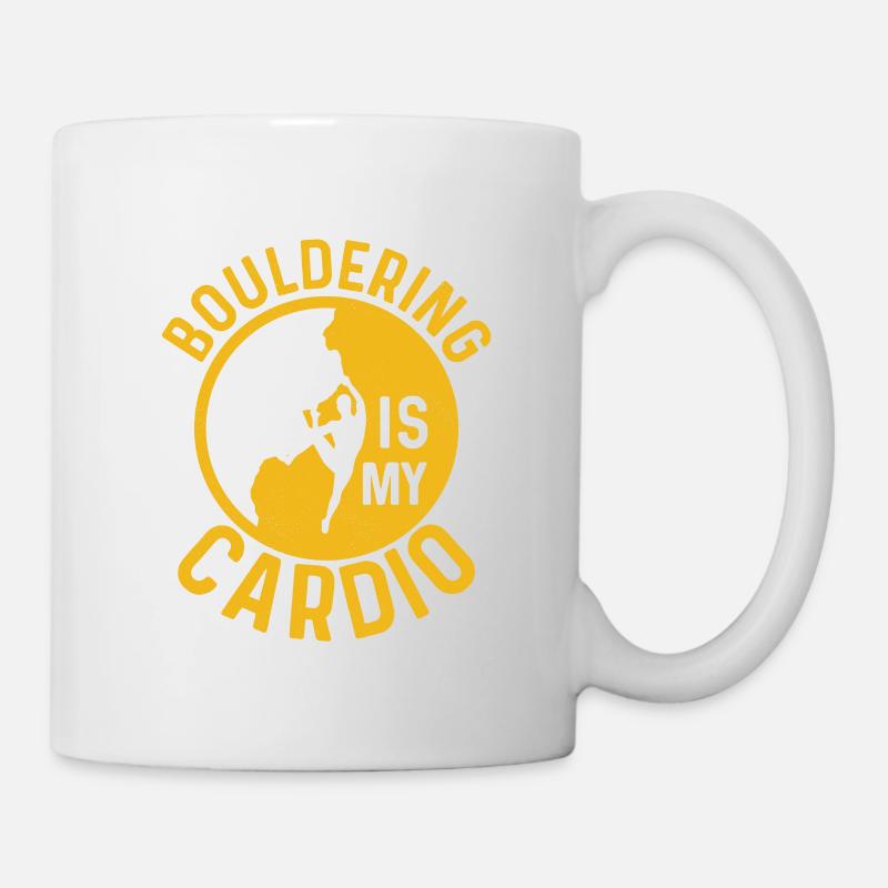L’escalade de bloc est mon cardio Escalade de bloc - Mug blanc - blanc