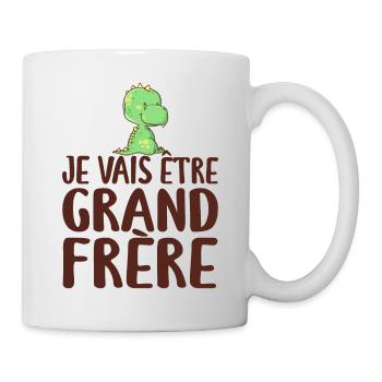Je Vais être Grand Frère - Annonce Grand Frère - Mug blanc - blanc - Droite