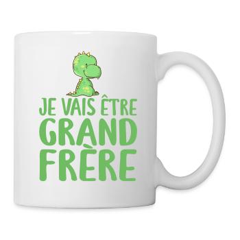Je Vais être Grand Frère - Annonce Grand Frère - Mug blanc - blanc - Droite