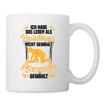Leben als Parkettleger Bodenleger - Tasse - Weiß - Rechts
