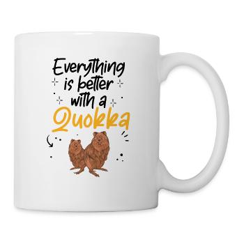 Everything better with quokka marsupial Australia - Mug - white - Right