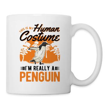 Pinguin Costume Humain Pinguin Pinguin - Mug blanc - blanc - Droite