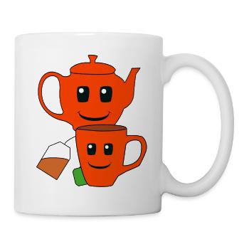 Tea Bag, Teapot, Tea, Enjoyment, Beverage, Cup - Mug - white - Right