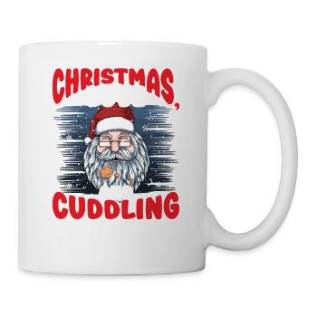 Cat, Cuddle, Animal Love, Christmas, Love Cats, - Mug - white - Right