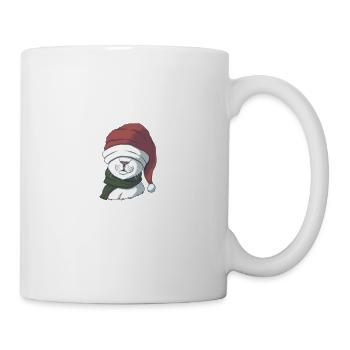 Cat, Cuddle, Animal Love, Christmas, Love Cats, - Mug - white - Right
