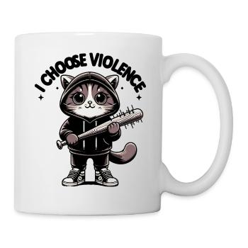 I Choose Violence Cat I Cat Lover I Anti Social - Mug - white - Right