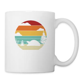 Rétro Glamping Camping Tentes Camper Camping - Mug blanc - blanc - Droite