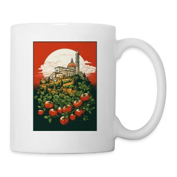 Rome, Vatican, Pise, Naples, Italie et Tomates - Mug blanc - blanc - Droite