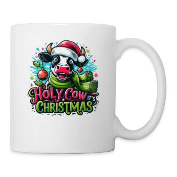 Holy Cow Its Christmas I Xmas Cow - Mug - white - Right