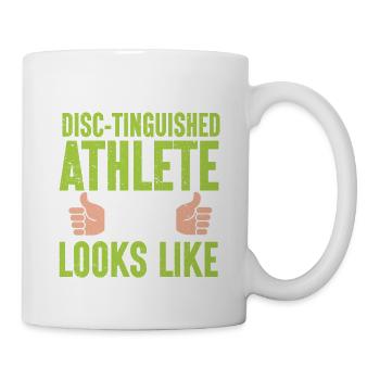 Lanceur de disque Athlétisme Lancer du disque - Mug blanc - blanc - Droite
