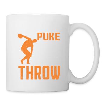 Lanceur de disque Athlétisme Lancer du disque - Mug blanc - blanc - Droite