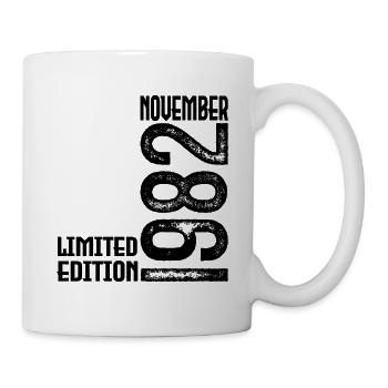 November 1982 Geschenk zum Jahrestag. November 1982. - Tasse - Weiß - Rechts