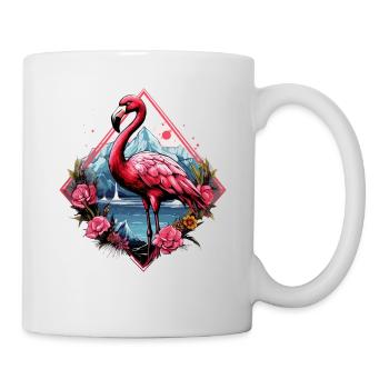Flamant - Mug blanc - blanc - Droite